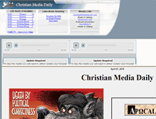 Tablet Screenshot of christianmediadaily.com